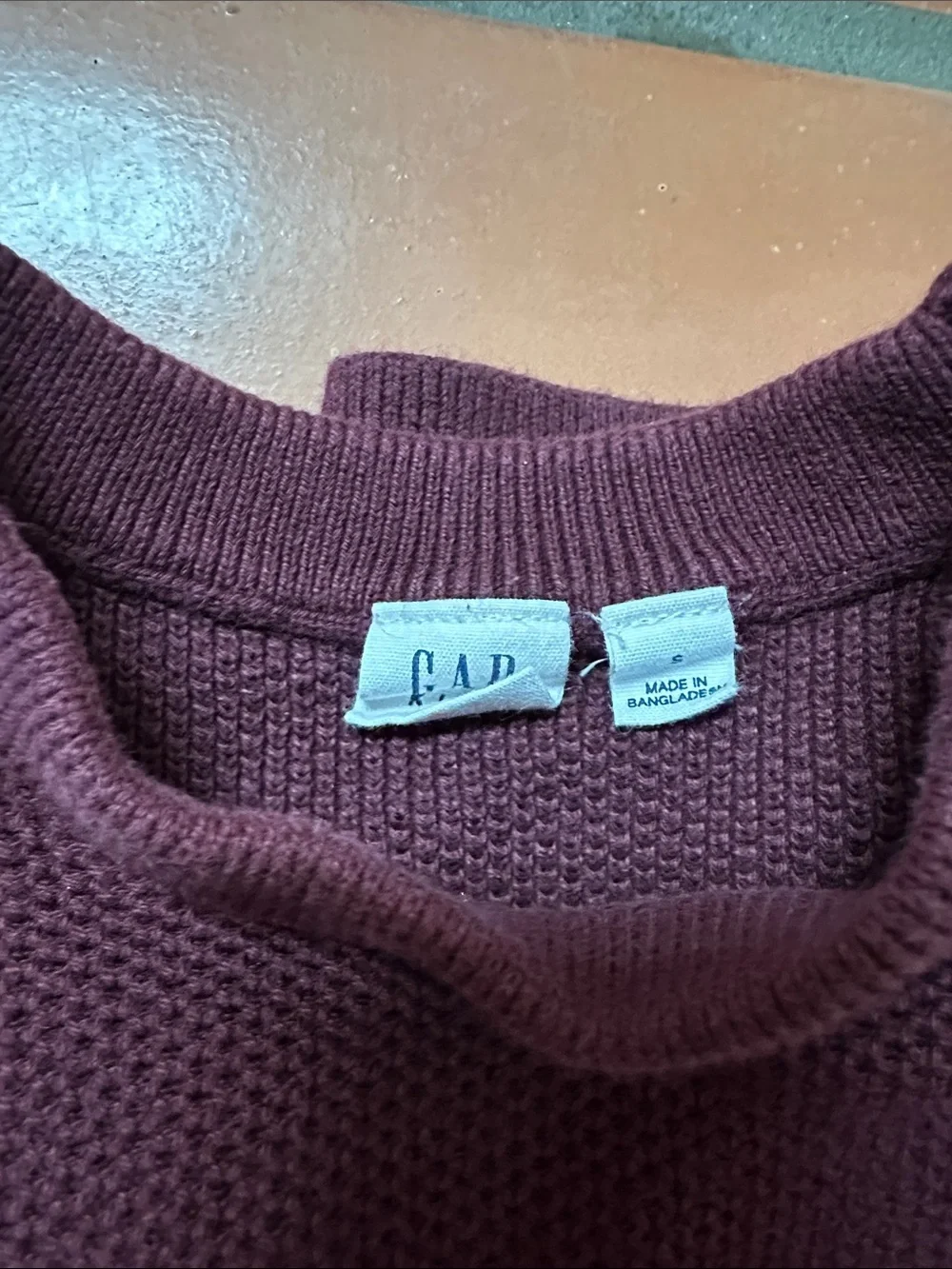 GAP Boys Burgundy Crewneck Knit Sweater